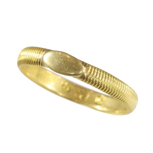 18K Gold Wedding Band, circa 1700  A Ring with a Rich Past and Future Promise